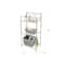 Bath Bliss Satin Nickel Bronze 3-Tier Storage Shelf